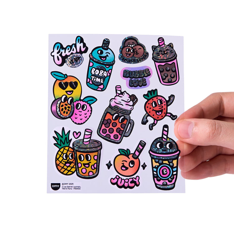 OMY. Assorted Stickers BIG - Bubble Tea