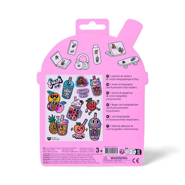 OMY. Assorted Stickers BIG - Bubble Tea