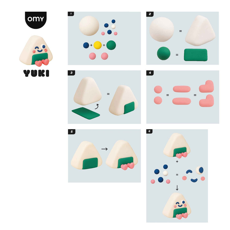 OMY. Σετ κατασκευής με πηλό Air Dry Clay Yuki
