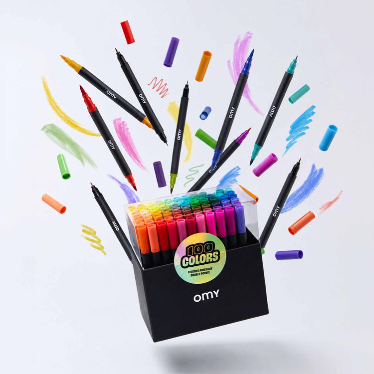 OMY. Set of 100 felt-tip markers
