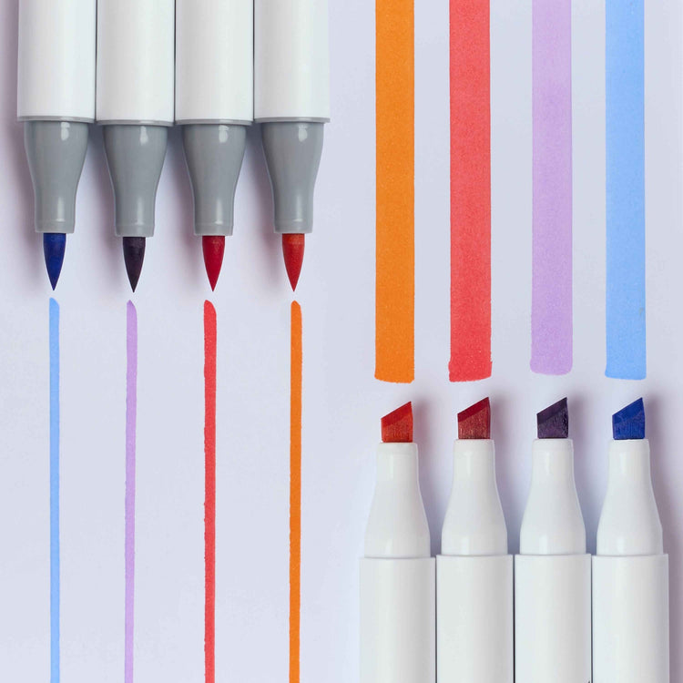 OMY. Σετ 9 μαρκαδόρων αλκοόλης με διπλή όψη Smooth Ink