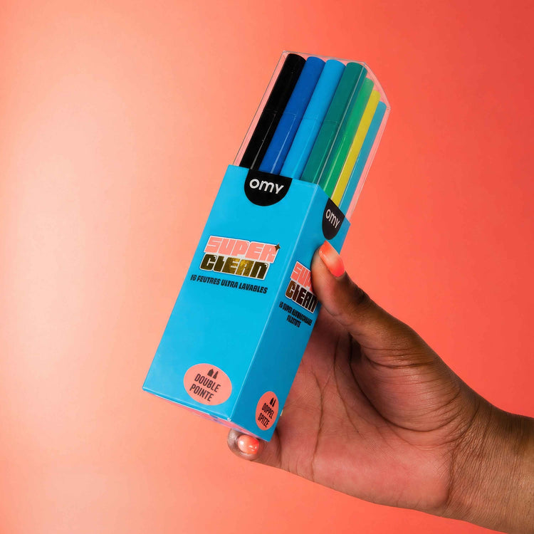 OMY. Set of 16 Ultra Washable Markers