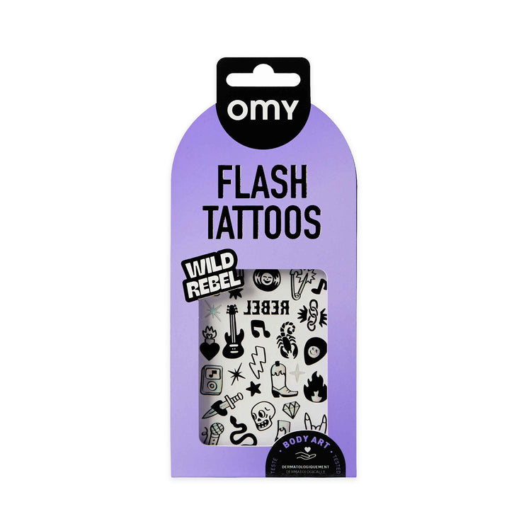 OMY. Flash Tattoos - Wild Rebel