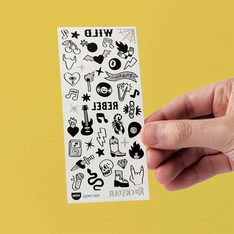 OMY. Flash Tattoos - Wild Rebel