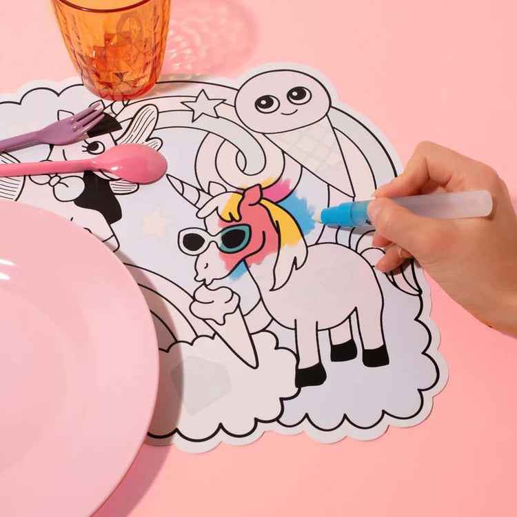 OMY. Magic water placemats - Lily the Unicorn