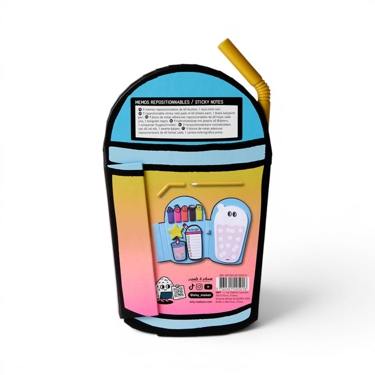 OMY. Αυτοκόλλητα χαρτάκια σημειώσεων - Bubble Tea