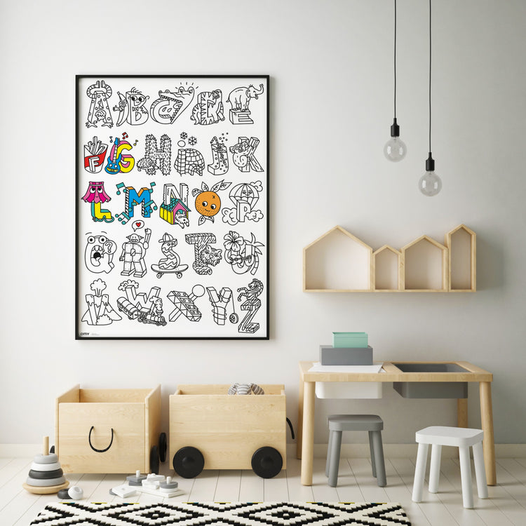 OMY. Giant Coloring Poster ABC