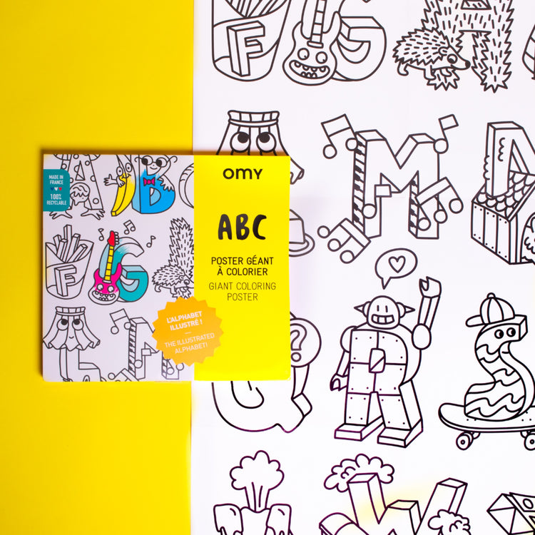 OMY. Giant Coloring Poster ABC