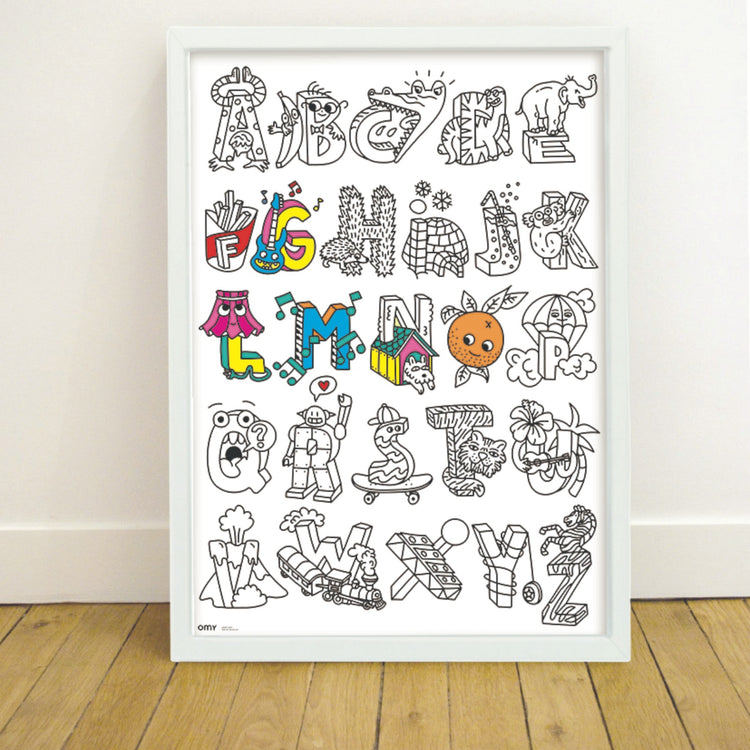 OMY. Giant Coloring Poster ABC