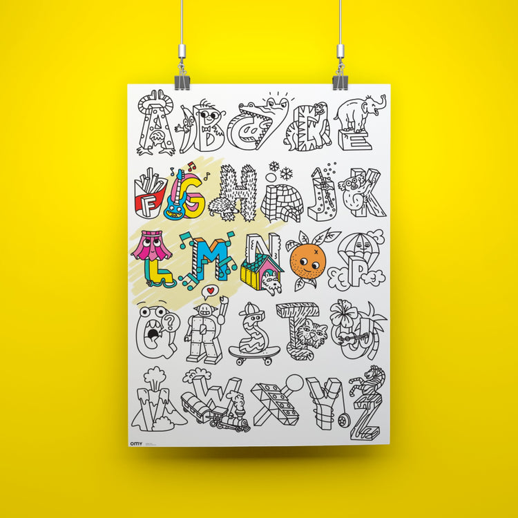 OMY. Giant Coloring Poster ABC