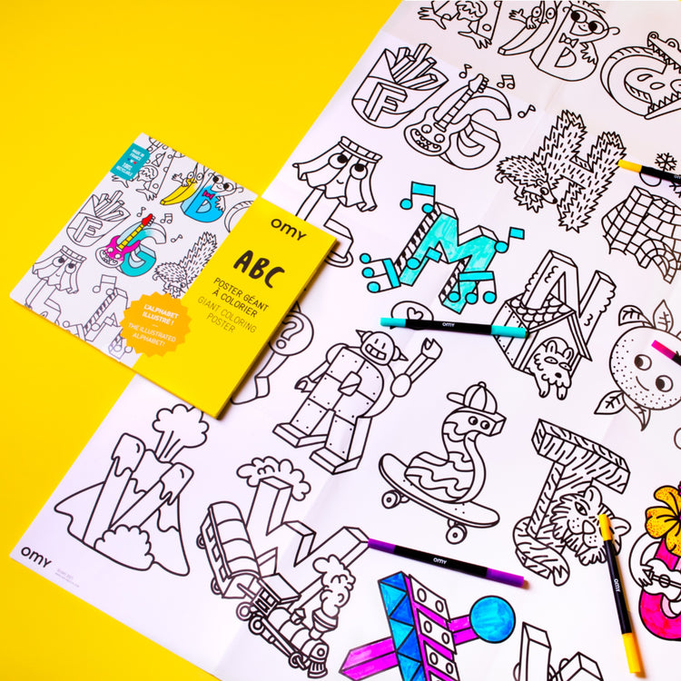 OMY. Giant Coloring Poster ABC