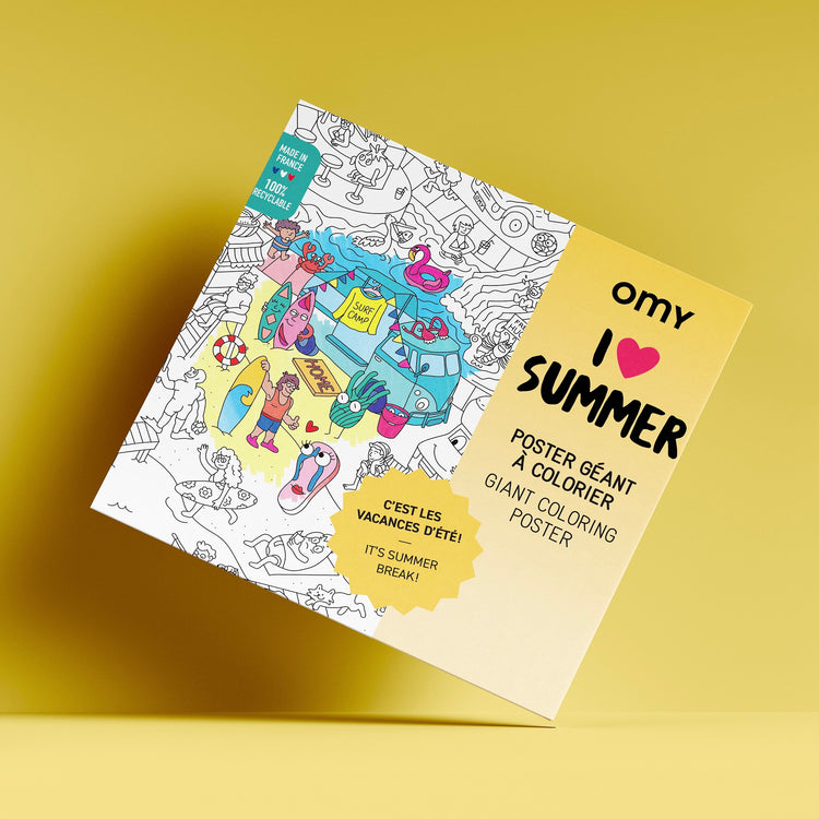 OMY. Giant Coloring Poster - I Love Summer