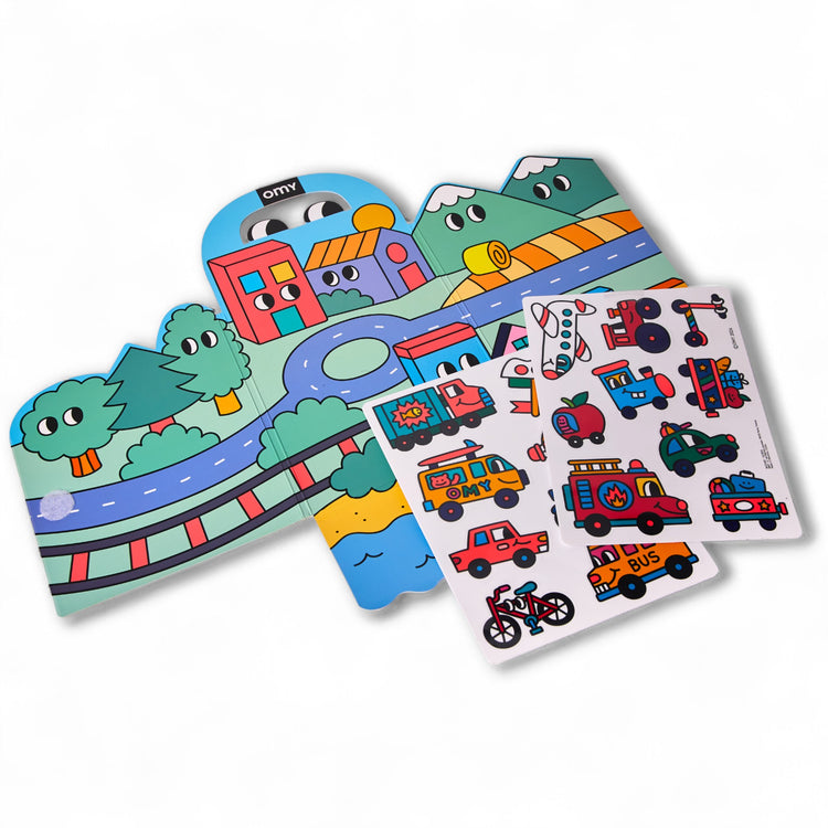 OMY. Montessori Decor Stickers - Vroom Vroom