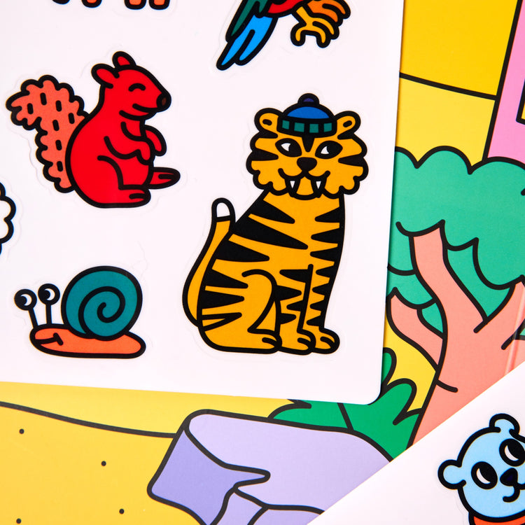 OMY. Montessori Decor Stickers - Animals