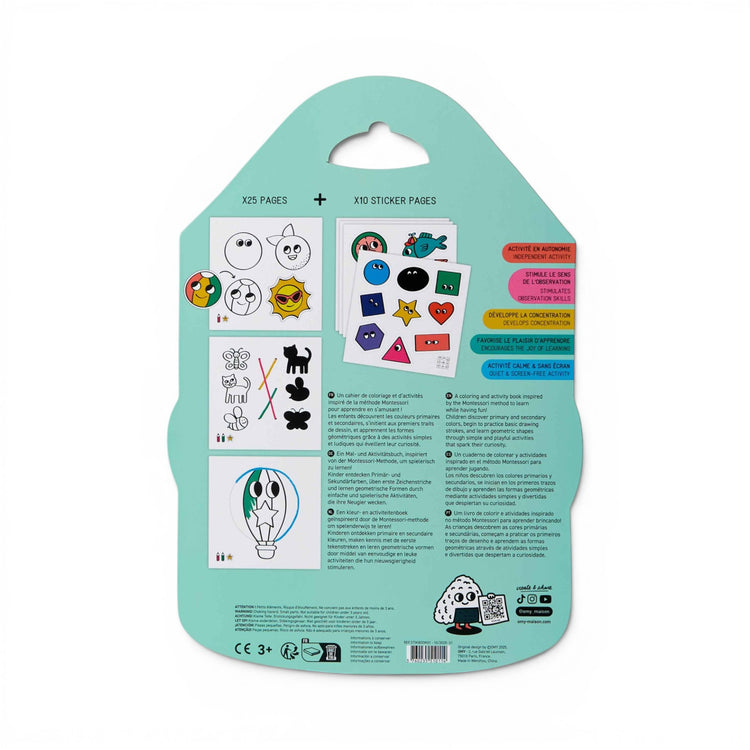 OMY. Montessori Stickers Book - Geometric Shapes