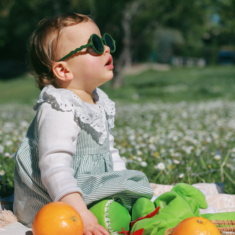 OLIVIO & CO. Βρεφικά γυαλιά ηλίου στρογγυλά Classic Olivio - Cactus Green 0-18 μηνών