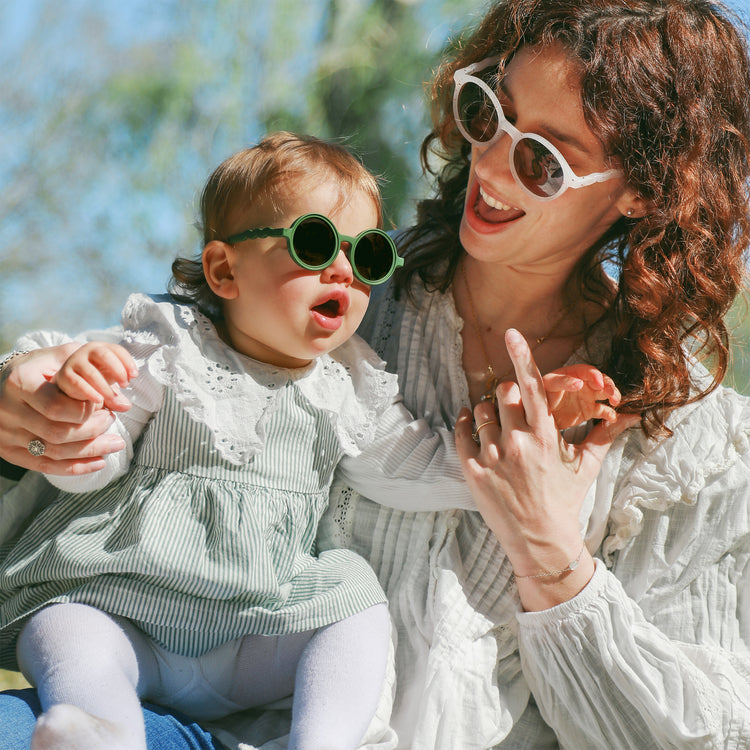 OLIVIO & CO. Βρεφικά γυαλιά ηλίου στρογγυλά Classic Olivio - Cactus Green 0-18 μηνών