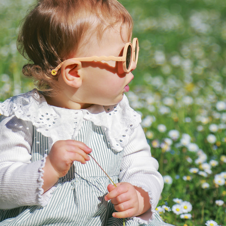 OLIVIO & CO. Παιδικά γυαλιά ηλίου στρογγυλά Classic Olivio - Desert Sand 18-36 μηνών