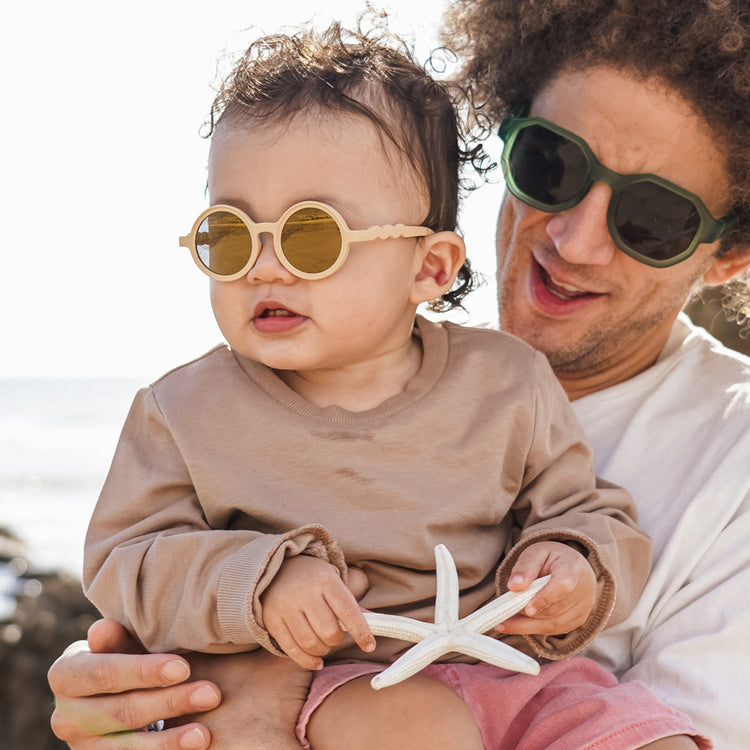 OLIVIO & CO. Παιδικά γυαλιά ηλίου στρογγυλά Classic Olivio - Desert Sand 18-36 μηνών