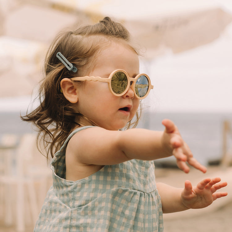 OLIVIO & CO. Παιδικά γυαλιά ηλίου στρογγυλά Classic Olivio - Desert Sand 18-36 μηνών
