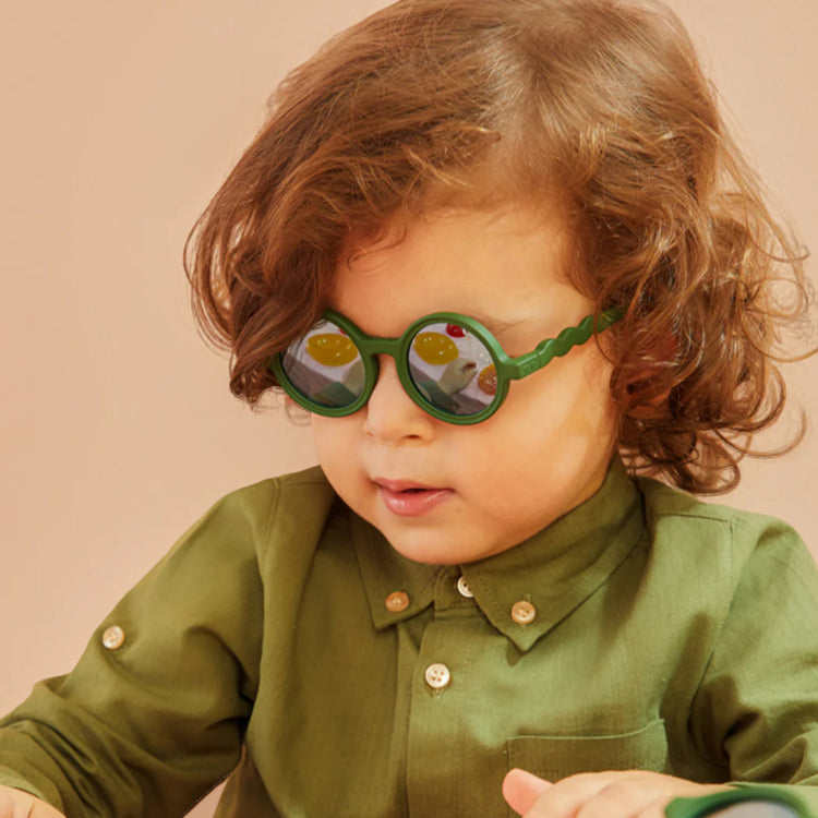 OLIVIO & CO. Toddler round sunglasses Classic Olivio - Cactus Green 18-36m
