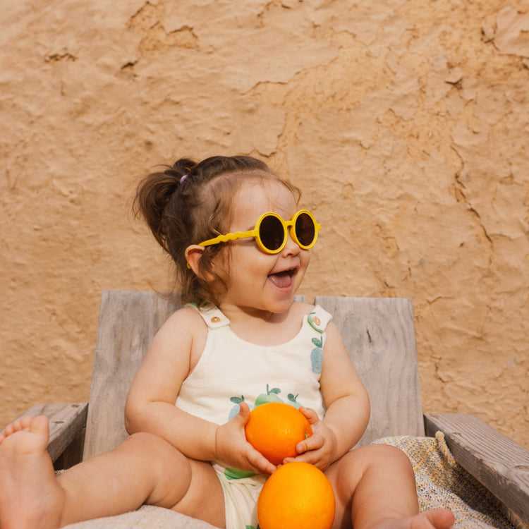 OLIVIO & CO. Παιδικά γυαλιά ηλίου στρογγυλά Citrus Garden-Citrus Yellow 18-36 μηνών