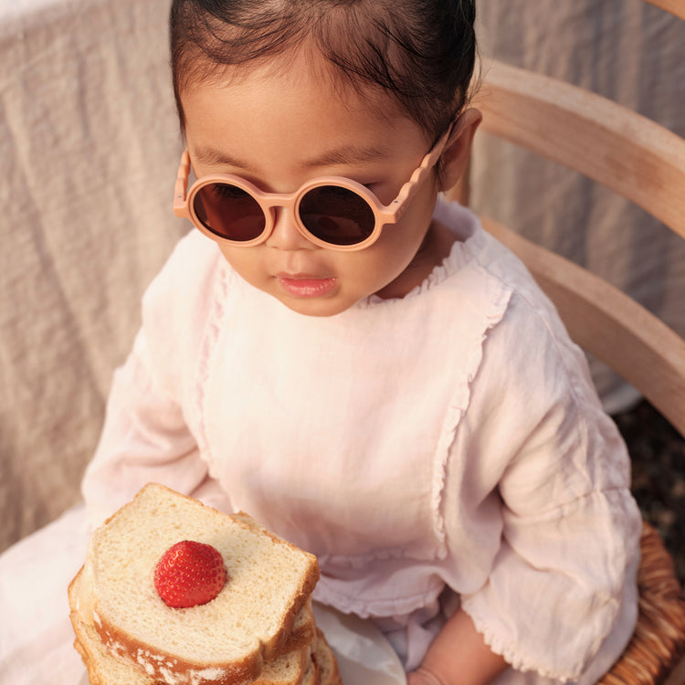 OLIVIO & CO. Παιδικά γυαλιά ηλίου στρογγυλά Breakfast Art - Fig Pink 18-36 μηνών