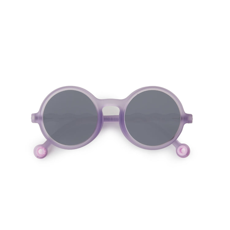 OLIVIO & CO. Kids round sunglasses Coral Reef-Purple Coral 3-5y