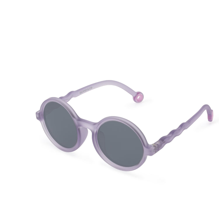 OLIVIO & CO. Kids round sunglasses Coral Reef-Purple Coral 3-5y