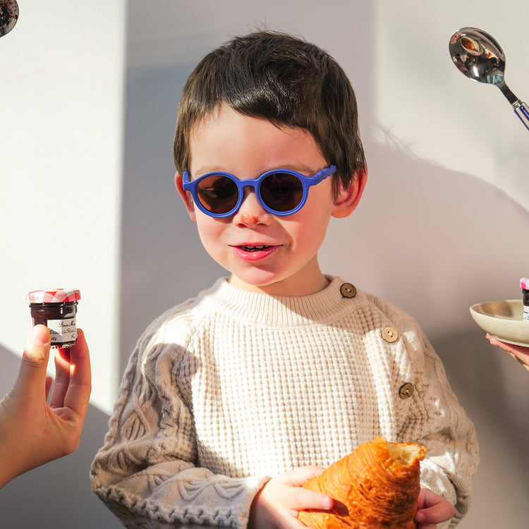 OLIVIO & CO. Παιδικά γυαλιά ηλίου οβάλ Breakfast Art - Midnight Berry 18-36 μηνών