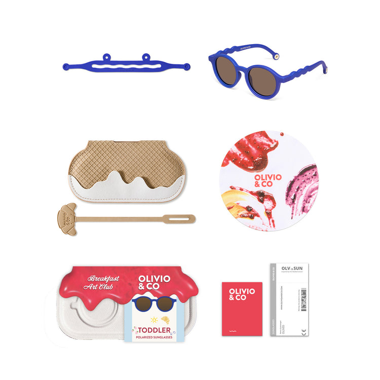 OLIVIO & CO. Παιδικά γυαλιά ηλίου οβάλ Breakfast Art - Midnight Berry 18-36 μηνών