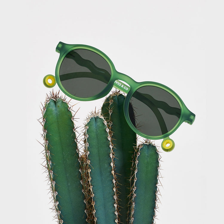 OLIVIO & CO. Παιδικά γυαλιά ηλίου οβάλ Classic Olivio - Olive Green 5-12 ετών