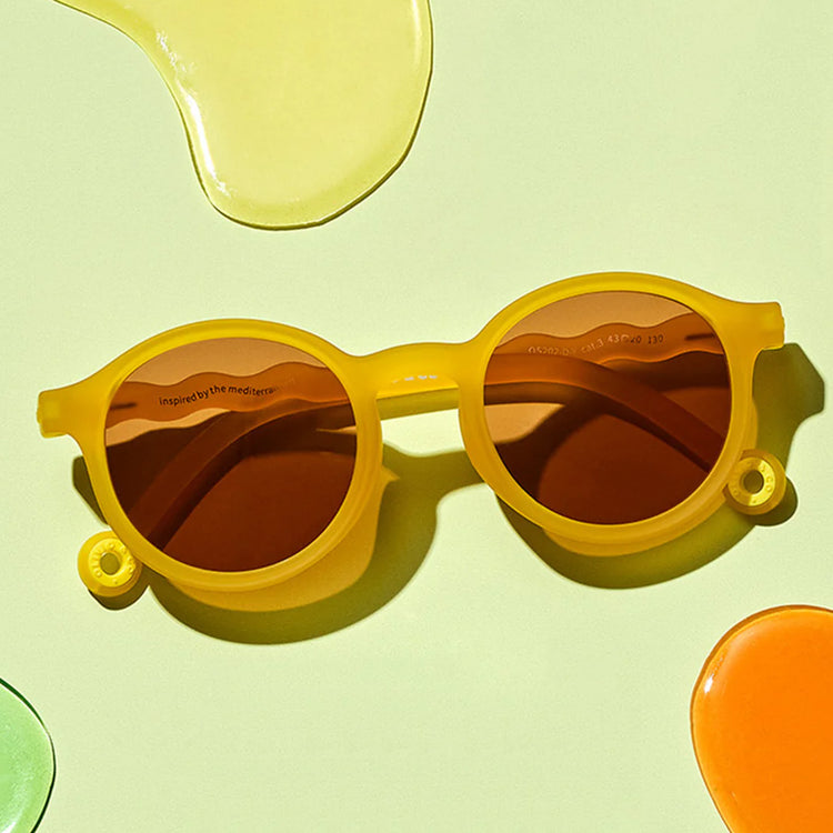 OLIVIO & CO. Παιδικά γυαλιά ηλίου οβάλ Citrus Garden - Citrus Yellow 3-5 ετών