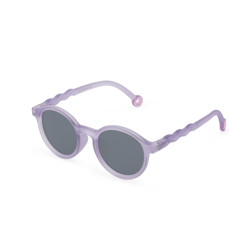 OLIVIO & CO. Kids oval sunglasses Coral Reef-Purple Coral 3-5y