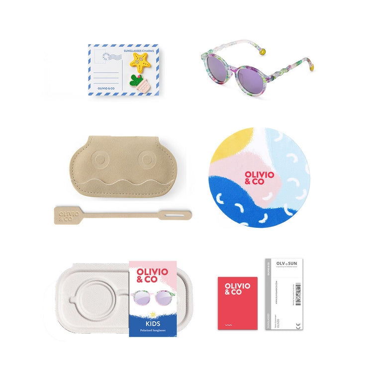 OLIVIO & CO. Παιδικά γυαλιά ηλίου οβάλ Classic Olivio - Wild Flower 3-5 ετών
