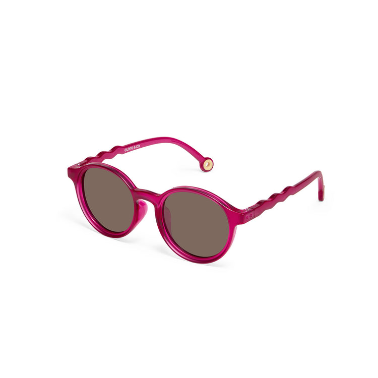 OLIVIO & CO. Παιδικά γυαλιά ηλίου οβάλ Breakfast Art - Raspberry 5-12 ετών
