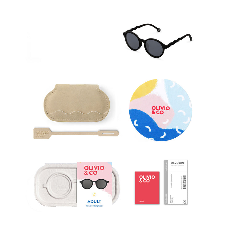 OLIVIO & CO. Γυαλιά ηλίου οβάλ Classic Olivio - Squid Black 12 ετών +