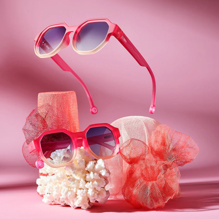 OLIVIO & CO. Junior Creative Edition D sunglasses Colorblock Coral 5-10Y