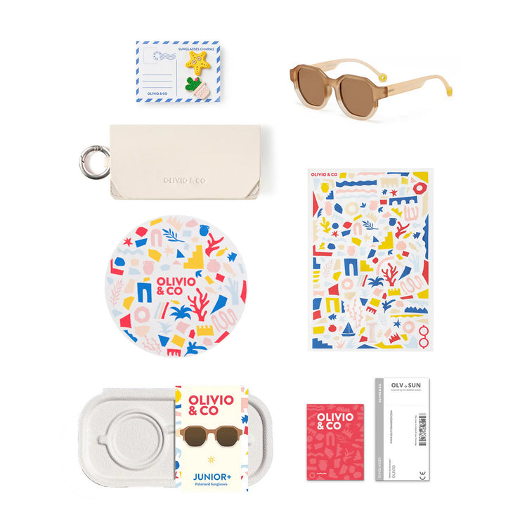 OLIVIO & CO. Junior+ Creative Edition D sunglasses Colorblock Sand 10-15Y