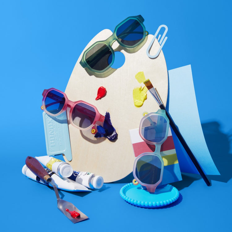OLIVIO & CO. Teen & adult Creative Edition D sunglasses Breakfast Art-Blueberry 12Y+