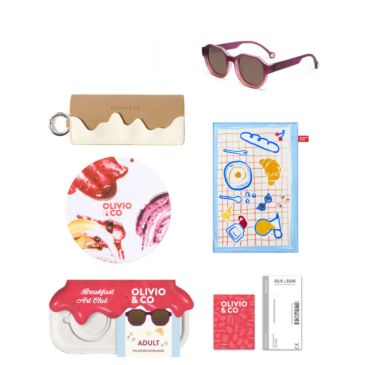 OLIVIO & CO. Γυαλιά ηλίου Creative Edition D Breakfast Art - Raspberry 12+ ετών