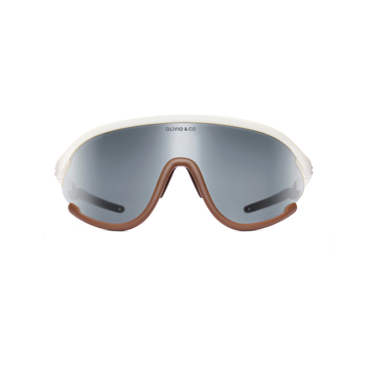 OLIVIO & CO. Teen & adult full-rim sports sunglasses Retro Brown 12Y+