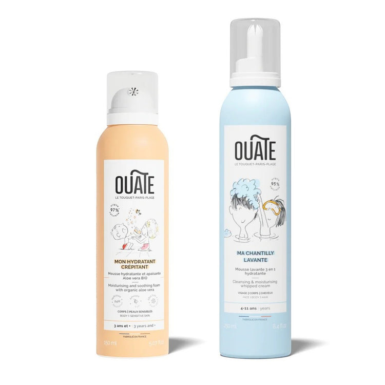 OUATE. Σετ παιδικό αφρόλουτρο και ενυδατική κρέμα σώματος με δώρο μαντήλι Furoshiki