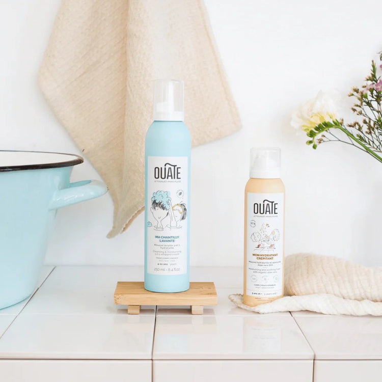 OUATE. Σετ παιδικό αφρόλουτρο και ενυδατική κρέμα σώματος με δώρο μαντήλι Furoshiki