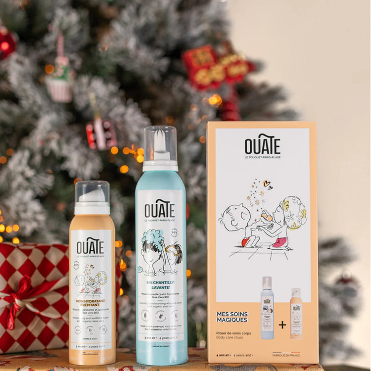 OUATE. Σετ παιδικό αφρόλουτρο και ενυδατική κρέμα σώματος με δώρο μαντήλι Furoshiki