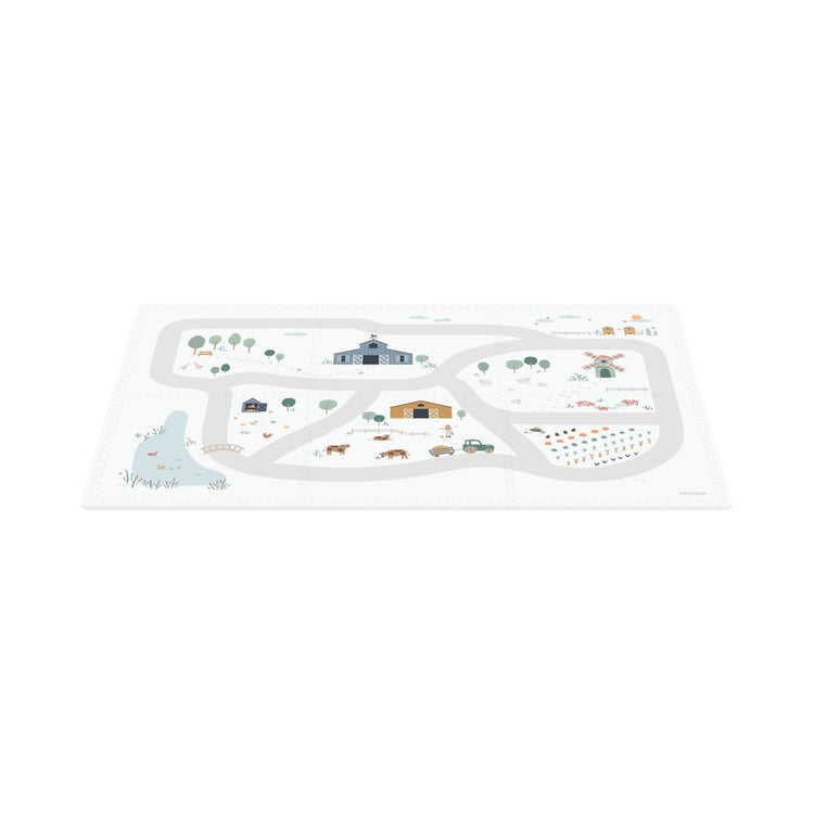 PLAY&GO. Στρωματάκι-παζλ διπλής όψης - κουτί αποθήκευσης - Φάρμα