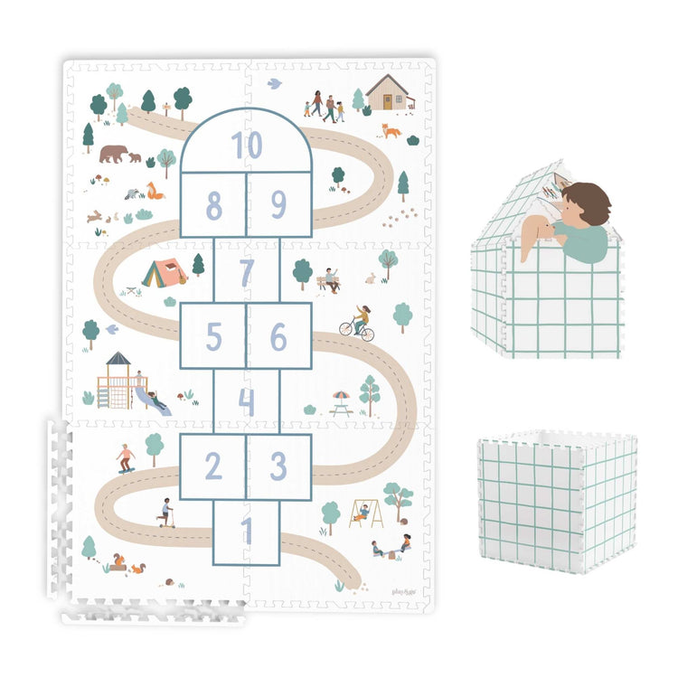 PLAY&GO. EEVAA playmat - puzzle - storage box - Hopscotch