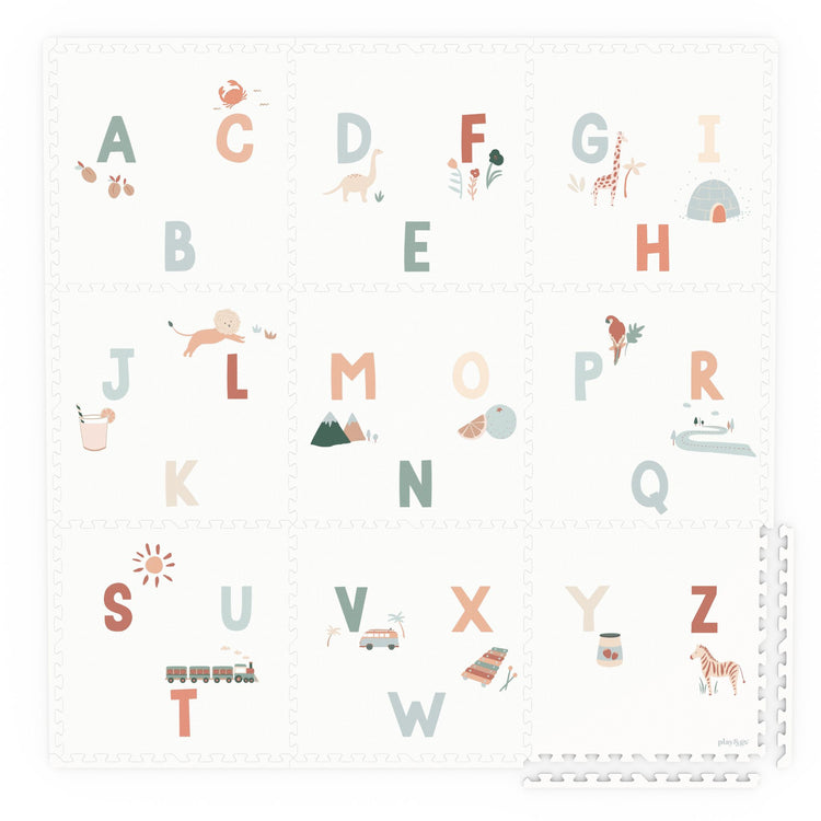 PLAY&GO. Στρωματάκι-παζλ διπλής όψης - κουτί αποθήκευσης - Αλφάβητο (EEVA)