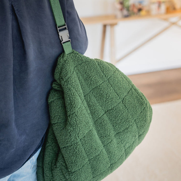 PLAY&GO. 3-in-1 baby playmat, storage bag & diaper bag. Evergreen teddy