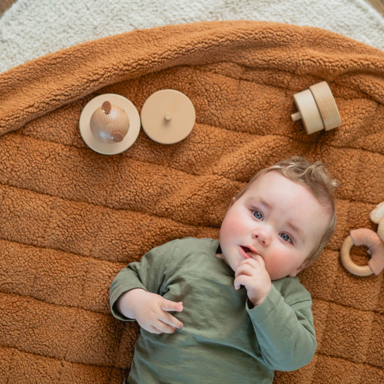 PLAY&GO. 3-in-1 baby playmat, storage bag & diaper bag. Brown teddy